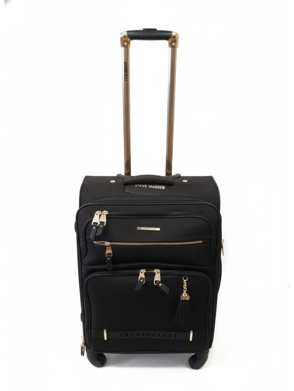 Steve Madden Harlo Black Collection 24" Expandable Softside Spinner Luggage